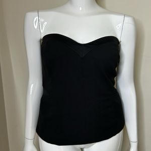 Addition Elle/ Penningtons Black Corset Strapless Top, Size 20